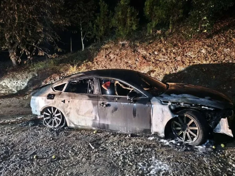 Goražde: Zapaljen auto poslaniku, u kući mu spavala majka