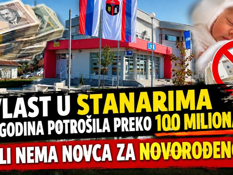 POLITIČKI BEZOBRAZLUK U STANARIMA: Funkcionerima luksuz i limuzine, a za novorođene bebe NEMA NI MARKE! (VIDEO)